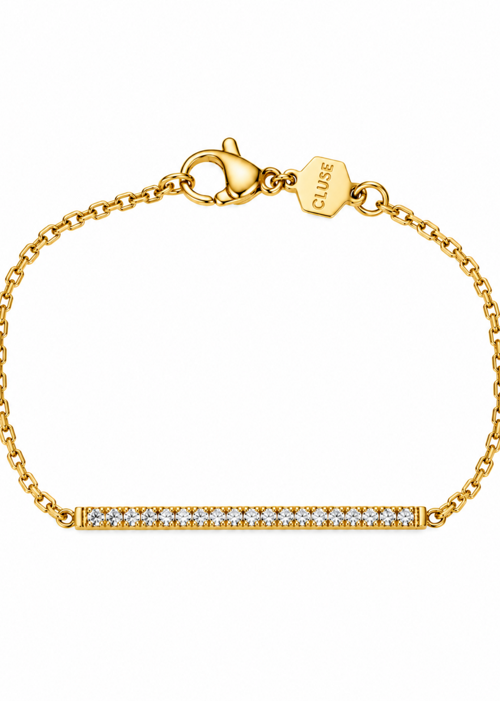 Cluse Élevé Flat Zirconia Chain Bracelet