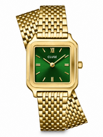 Cluse Gracieuse Petite Watch Double Steel, Forest Green, Gold Colour
