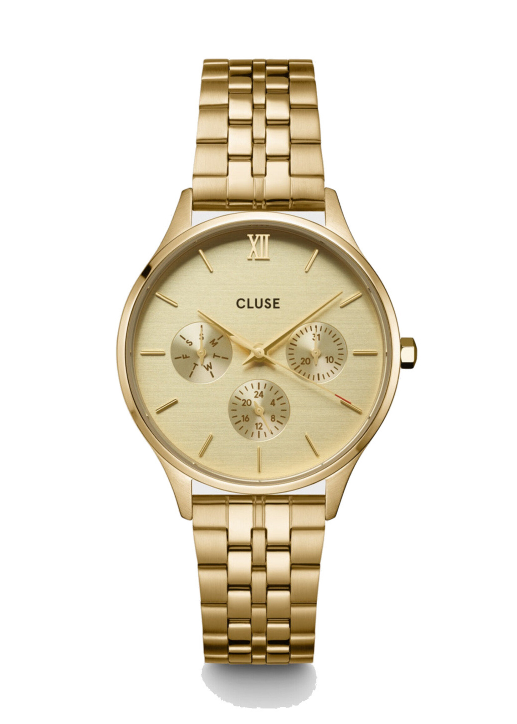 Cluse Minuit Multifunction Watch, Full Gold colour