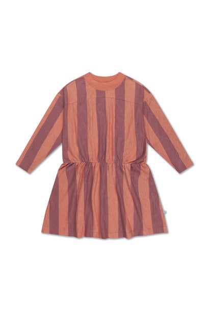 Skater dress - Peachy block stripe