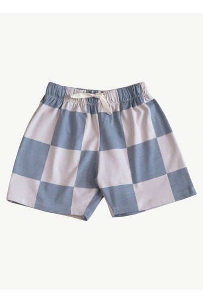 Baggy Short - Hush Violet Check