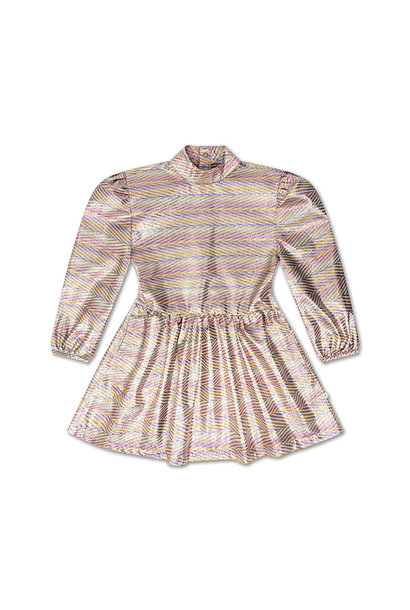 Turtle dress - Zig Zag Sparkle Rainbow