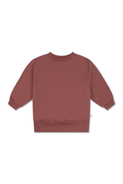 Sweat dress - Washed Brick