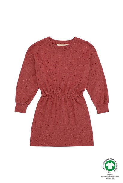 Emilia dress - Trio Dotties Barn Red