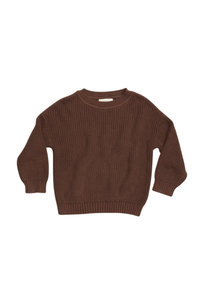Knitted jumper - Dark Chocolate