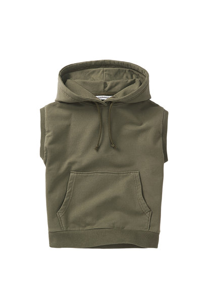 sleeveless zip up jacket