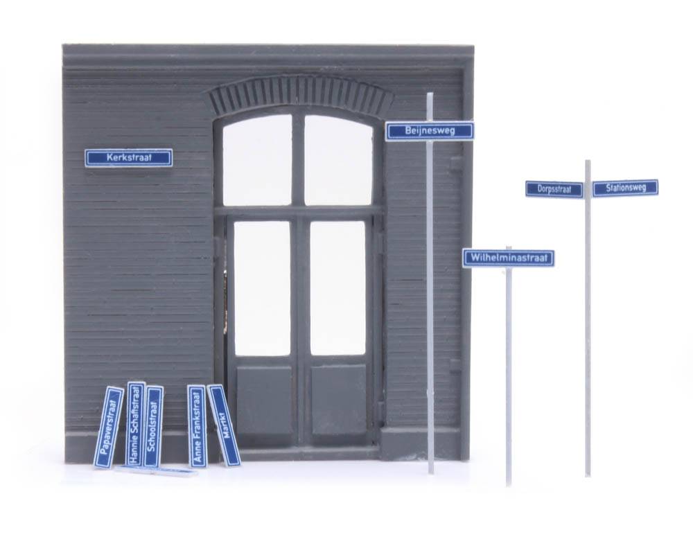 Straatnaamborden 1:87 kit