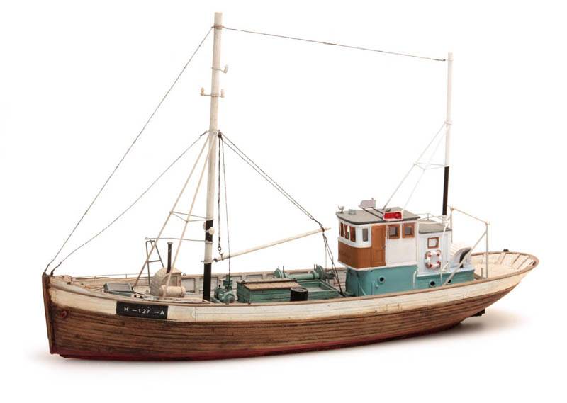 Norwegisches Fischerboot Framtid I Wasserlinie 1:87 Resinbausatz