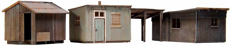 Garden sheds, 1:87, resin kit, unpainted