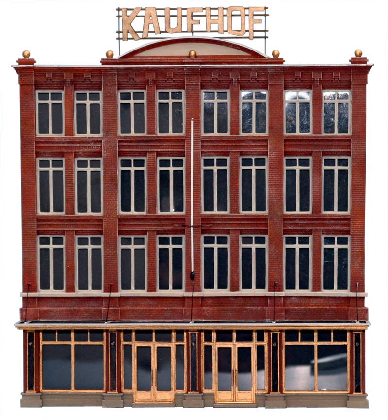 Department store Facade, 1:87, resin kit, unpainted