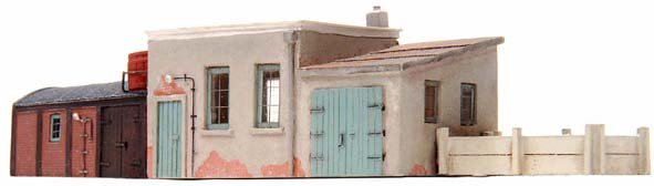 Utility buildings for railway workers, 1:160, resin kit, unpainted