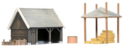 Shed and accessories, 1:160, resin kit, unpainted