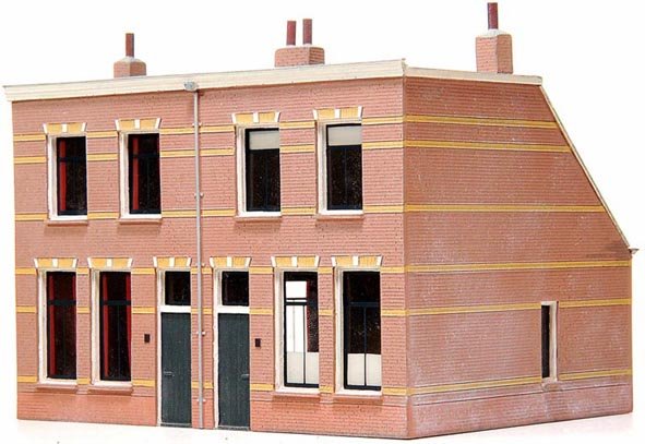 Working-class houses 1920, 1:160, resin kit, unpainted