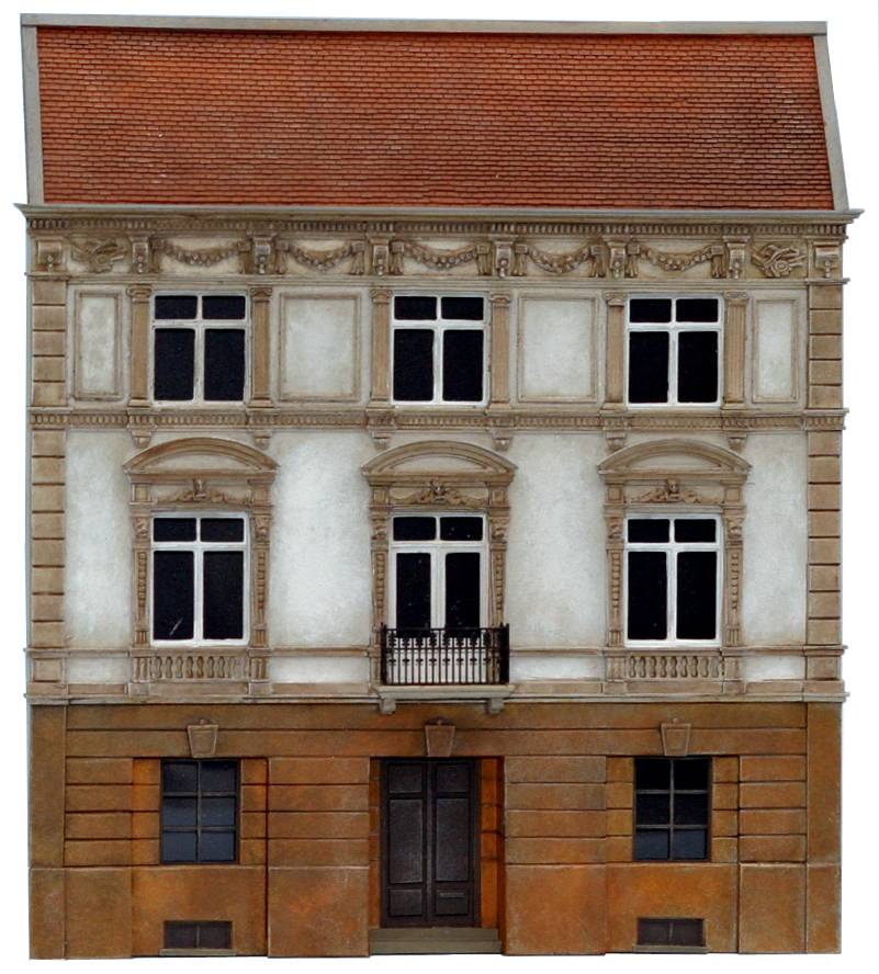 Gable notary's office, 1:160, resin kit, unpainted