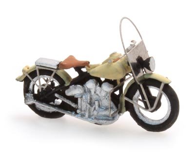 US motorcycle Liberator civiel creme, 1:87 ready-made