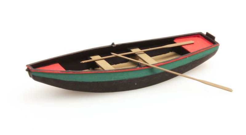 Steel rowboat green