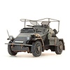 Sd.Kfz 223, 4-rad, Funkwagen, MG34, grijs, 1:87 kant en klaar resin, geverfd