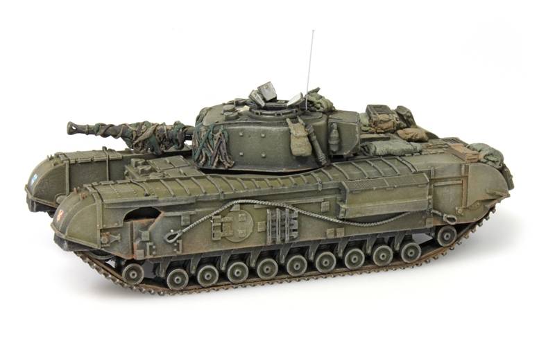 Churchill Tank mk VII, 1:87 resin ready made, painted