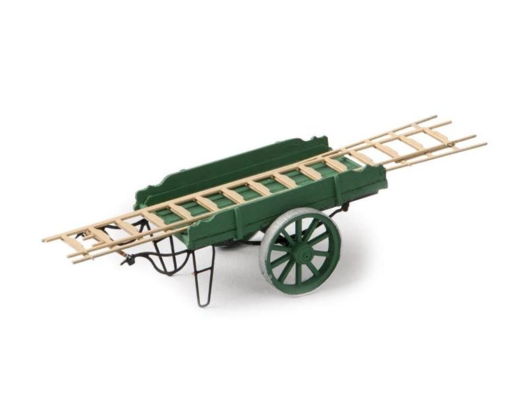Ladder pushcart green