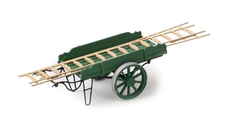 Ladder pushcart green