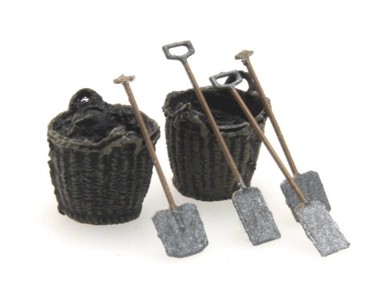 Coal baskets and tools