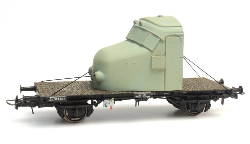 Dutch 2-axle flat car NS 30 84 982 0 856-7 "Hondekop"