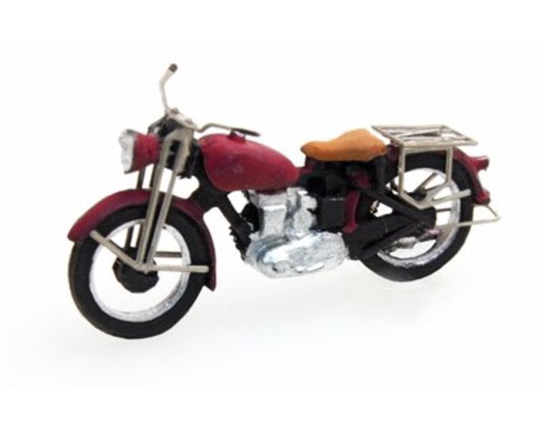 Triumph civilian motorcycle, red