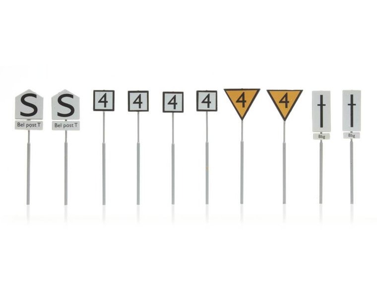 Dutch railway signs yard, 10 pcs