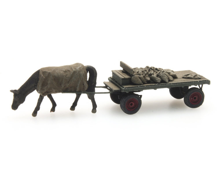 Coal cart with horse