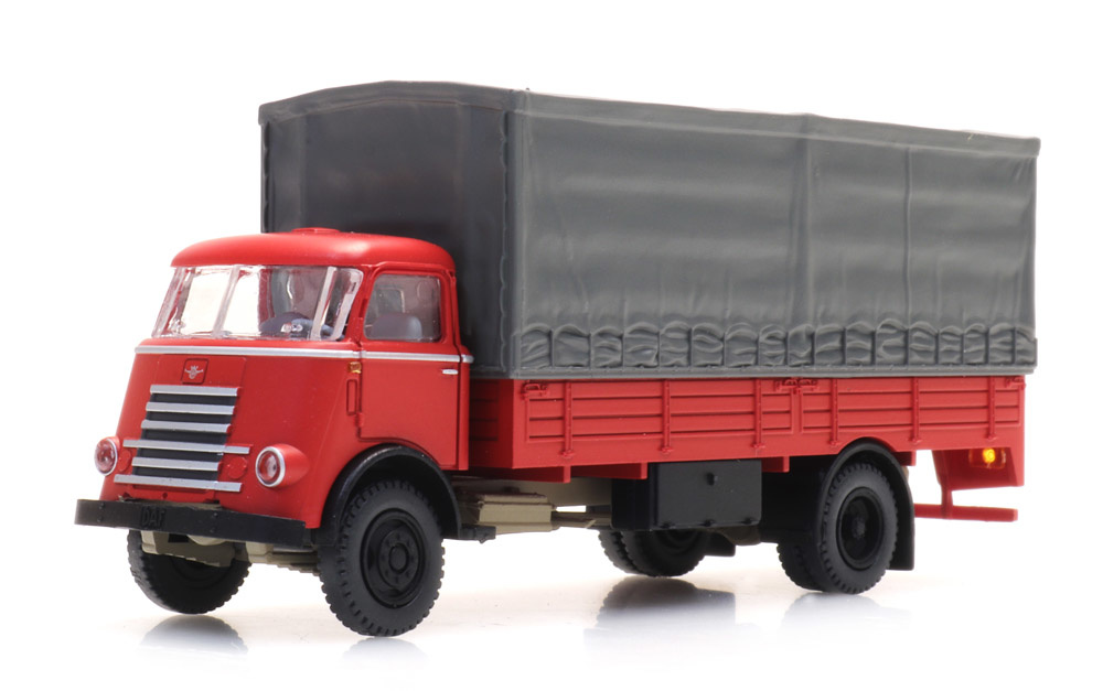 DAF cabin '55 with canvas cover, red