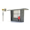 Abri beton voor bus en trein bouwpakket 1:87 kit