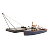 Barge and pontoon, 1:160 resin kit
