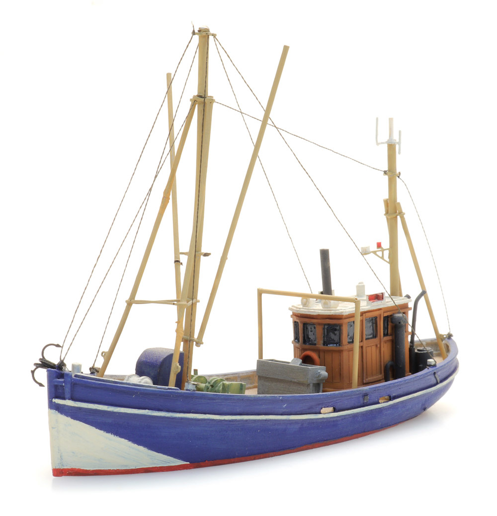 56' FISHING BOAT HO HOn3 Waterline Hull Model Railroad Unpainted Resin KIT  FR81