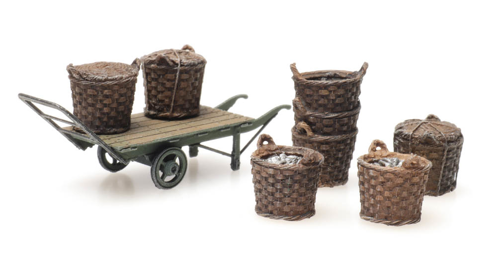 Platform cargo: fishing baskets with cart - Artitecshop