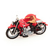 US Liberator motor red with sidecar