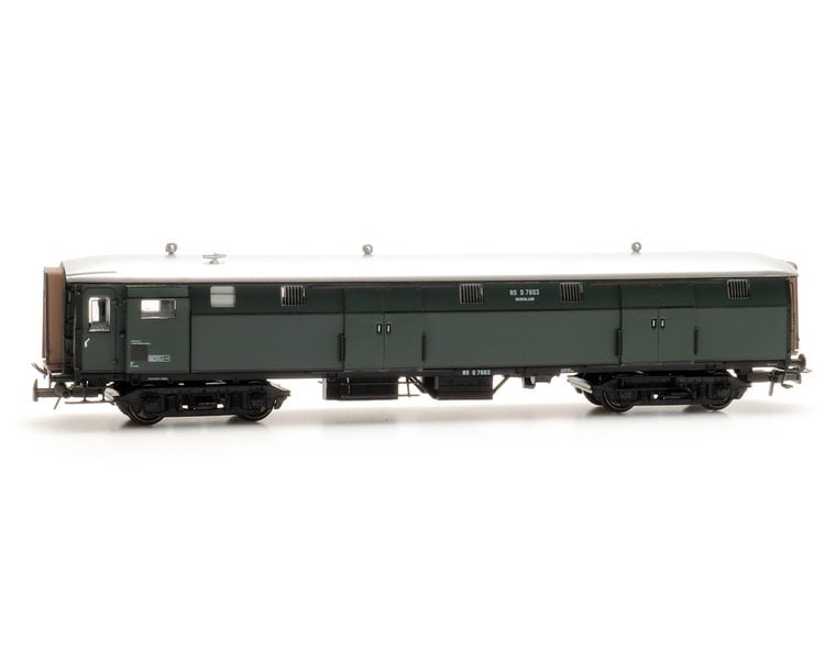 Dutch Stalen D Luggage Wagon NS D 7603, museum version. II-VI