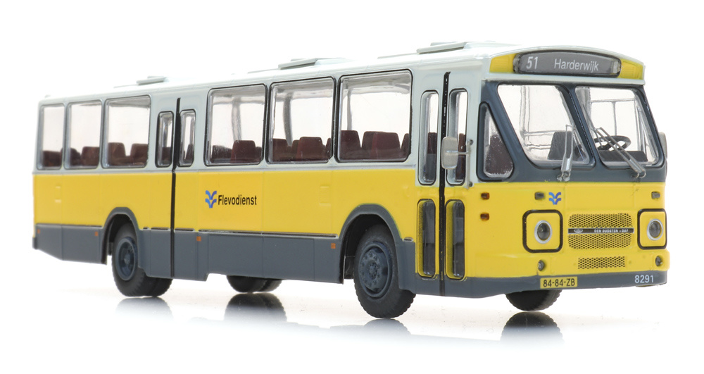 Streekbus Flevodienst 8291, DAF front 2, Middenuitstap