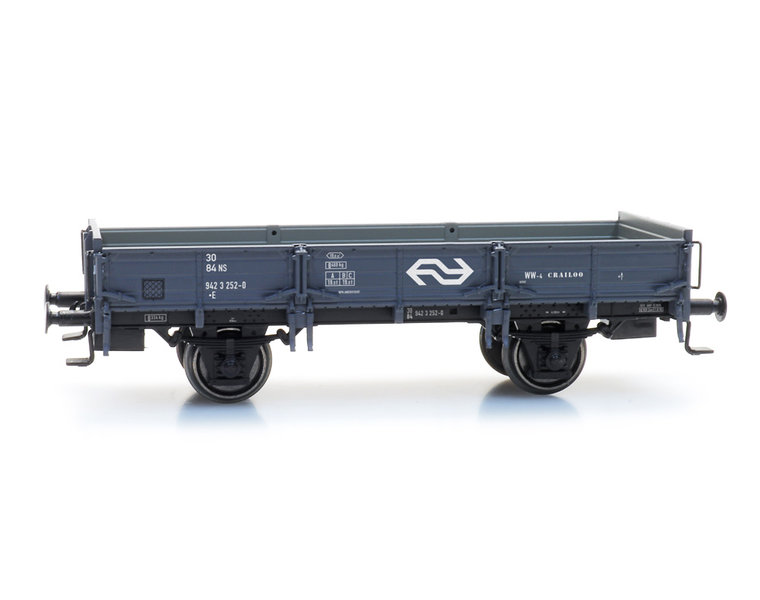 NS Niederbordwagen Sand ohne Bremse, Depot Crailoo IV