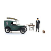 Austin 7 Van "Singer" + salesperson