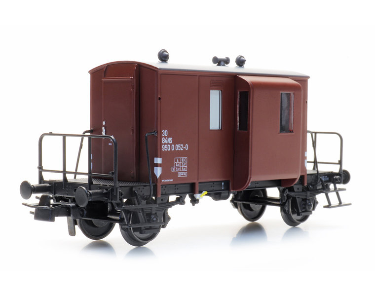 Dutch caboose, brown,  052-0, IV