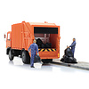 Bin men blue overall