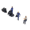 Bin men blue overall
