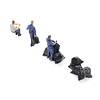 Bin men blue overall