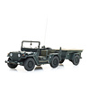 US M151 jeep + M416 trailer Forest green