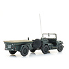 US M151 jeep + M416 trailer Forest green