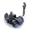 Reichspolizeimotorrad mit Beiwagen + 2 Figuren