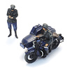 Dutch police motorcycle with sidecar + 2 figures