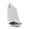 Sailing boat Optimist + figure