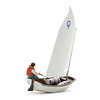 Segelboot Optimist + Figur