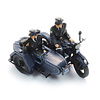 Reichspolizeimotorrad mit Beiwagen + 2 Figuren